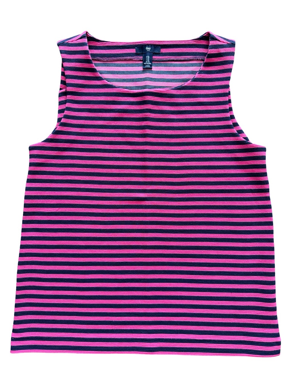 GAP Women’s Pink & Navy Striped Sleeveless Tank Top Size XS
